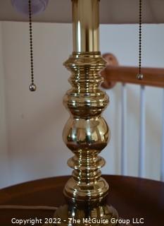 Brass Contemporary Table Lamp. 26" T.