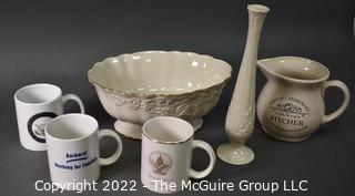 Collection of Ceramics and Porcelain including Lenox Serving Bowl and Vase