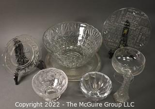 Collection of glass servingwares