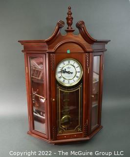 Wall Mount Case Clock. Battery