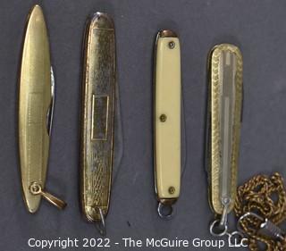 Grouping of (4) pocket knives