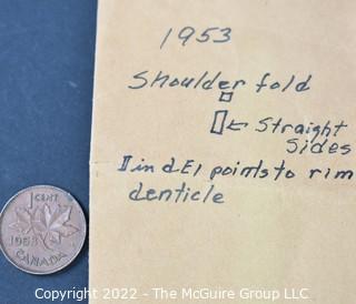 1953 Canadian Cent.  Consignor notes possible error coin.  You decide