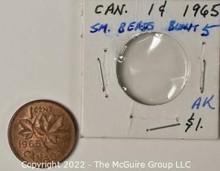 1965 Canadian Cent.  See Consignor Notes. You decide