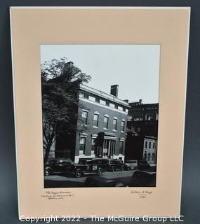 1937 B & W Photo of the Keyser Mansion, Monument Ave., Baltimore taken by William D. Hoyt