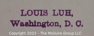 1930's B & W Photo titled "Light & Shadow" by Louis Luh, Washington DC