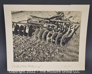 1930's B & W Photo titled "Our Daily Bread- The Beginning" by Louis Luh, Washington DC