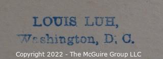 1930's B & W Photo titled "Workin' on de Railroad" by Louis Luh, Washington DC