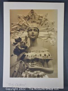 1930's B & W Photo titled "Party Costume" by Louis Luh, Washington DC