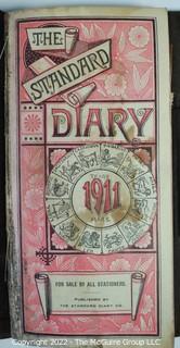 Three (3) Daily Diaries Dated 1911, 1916 and 1918 in Covers