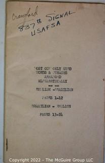 WW II Scrapbook of US Serviceman Stationed in Brazil 