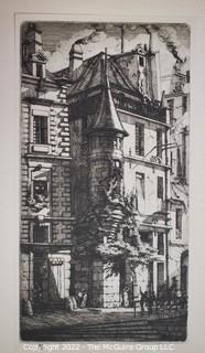 Cannon Street Station, London. Etching