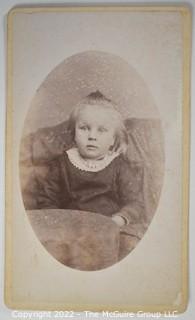 Vintage B & W CDV Photos of Children