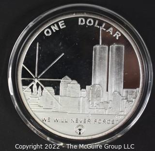 Coin: "We Will Never Forget" Silver Dollar