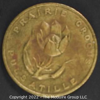 1870 Manitoba Prairie Crocus Token