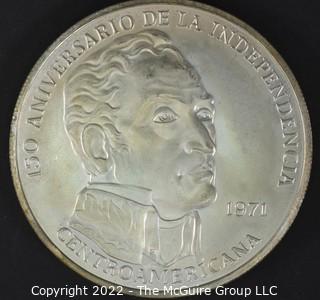 Coin: 150th Anniversary of the Independence of Central America. Panama. 20 Balboas