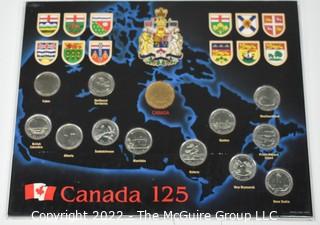 Canada at 125.  Commemorative Canadian Coin Set 