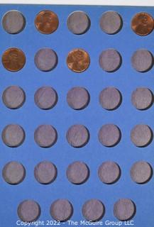 Partially Filled Lincoln Cent Whitman Folder. 1959-