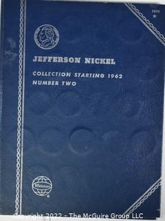 Partially Filled Whitman Coin Folder. Jefferson Nickels. 1962 - 