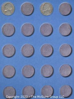 Partially Filled Whitman Coin Folder. Jefferson Nickels. 1962 - 