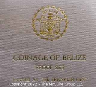 1974 Belize Proof Coin Set issued by The Franklin Mint