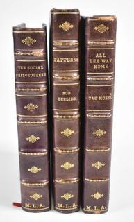 Three (3) Leather Bound Volumes