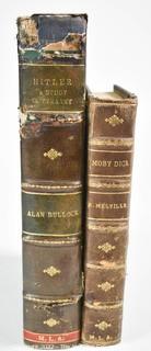 Two Leather Bound Volumes: Moby Dick and a Study on The Rise of Hitler