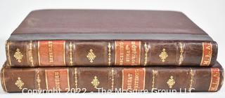 (2) Leather Bound Books