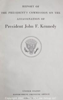 Leather Bound Warren Commission Report on the Assassination of JFK