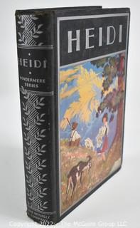 Book Title. Heidi. By Johanna Spyri. Illustrated by Maginal Wright Enright. Rand McNally 1935