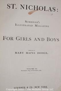 Book Title: St. Nicholas. Scribner's Illustrated Magazine for Boys and Girls. 1875-76