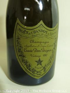 1982 Dom Perignon:  According to the Wine Spectator; WS93 "Seductive and wonderfully balanced, crisp yet it caresses the palate. Has a very complex toasted bread and buttery croissant character along with some nutmeg, spice, chocolate and vanilla notes. At its peak, so drink and enjoy.--Dom Pérignon" 