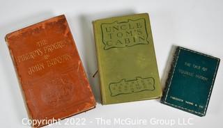 (3) Books including Uncle Tom's Cabin by Harriet Beecher Stowe. Grosset and Dunlap