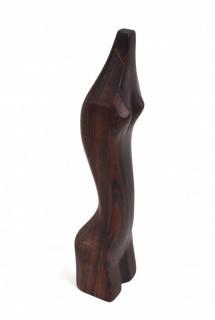 Carved Rosewood Female Sculpture from Botswana.  11" T.
