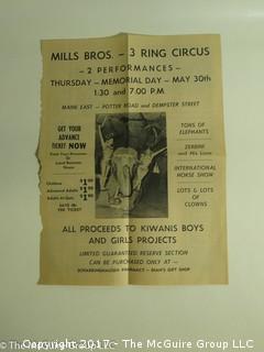 Vintage Circus Ephemera (see the many photos)