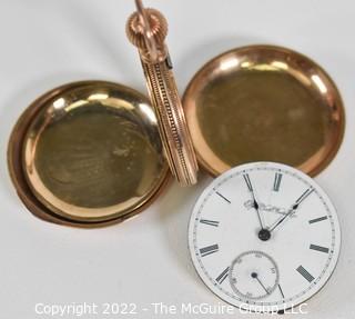 Elgin Men's Gold Plated Pocket Watch. Movement SN# 4711993