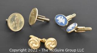 (3) Sets of Cufflinks including Wedgwood 