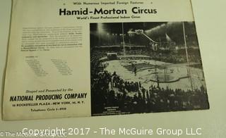 "Hamid" Vintage Circus Ephemera