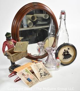 Collection including Victorian Frame Wall Mirror and Squire Boy Box