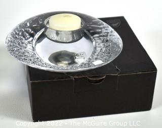 Swedish Orrefors Crystal Candleholder in Box