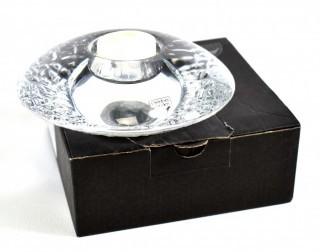 Swedish Orrefors Crystal Candleholder in Box