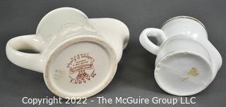 Two (2) Porcelain English Antique Shaving Mugs