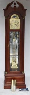 Ridgeway Cherry Tall Case Grandfather Clock