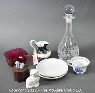 Crystal Glass and Porcelain Decorative Items.