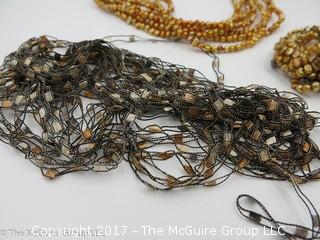 Collection of jewelry including 3 necklaces -#1302 