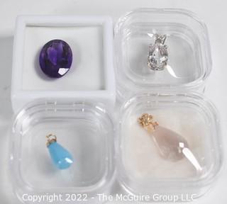 Group of Semi Precious Loose Gemstones for Jewelry Making. 