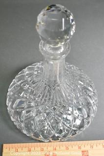 Crystal Glass Decanter with Stopper