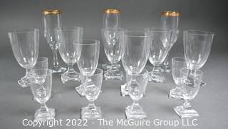 Collection of Clear Stemware 