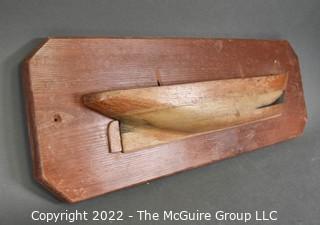 Half Hull Wooden Boat. 20" Long