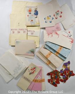 Group of Vintage Hotel and Japanese Stationery 