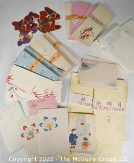 Group of Vintage Hotel and Japanese Stationery 